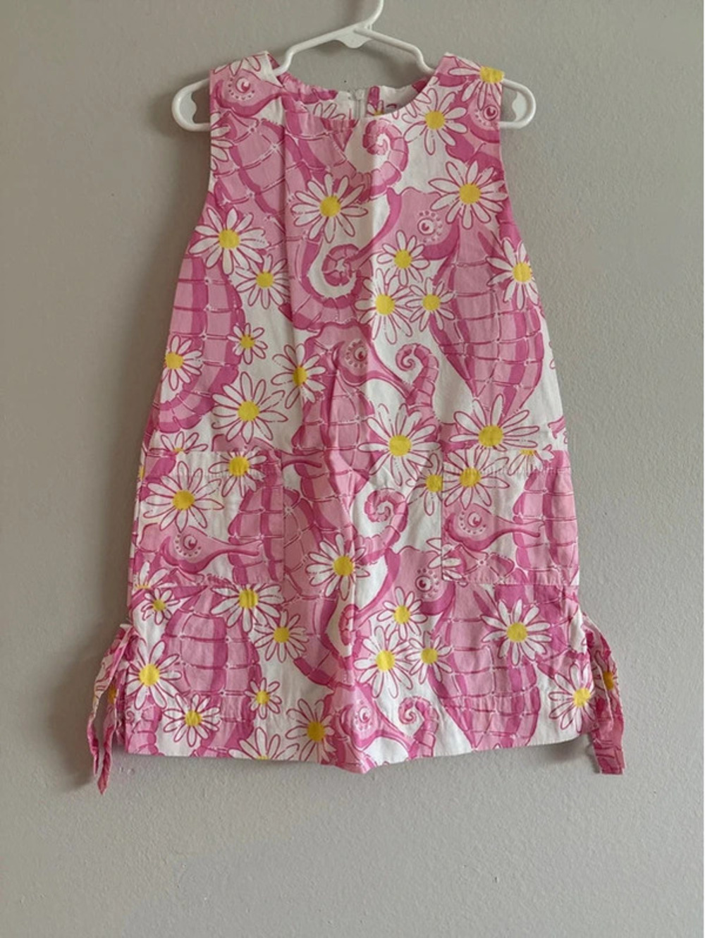 Lilly Pulitzer Pink seahorse and daisy dress